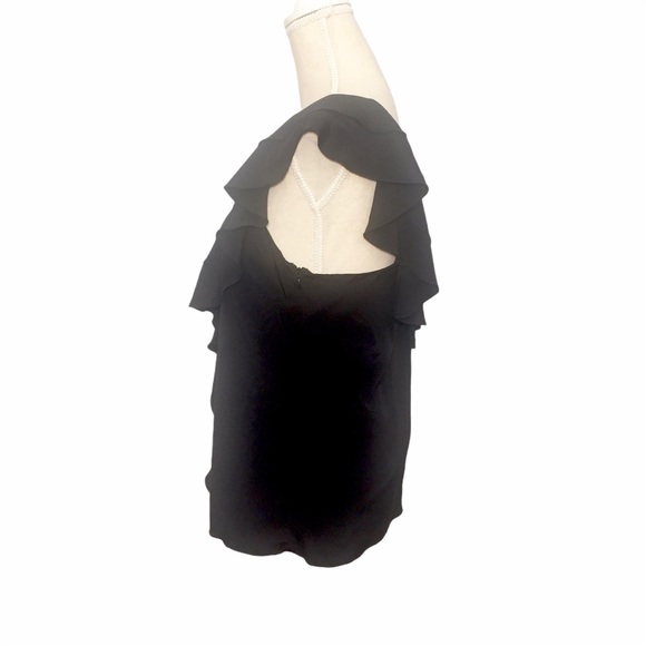 Proenza Schouler Ruffle One Shoulder Silk Tank Top - Picture 5 of 9